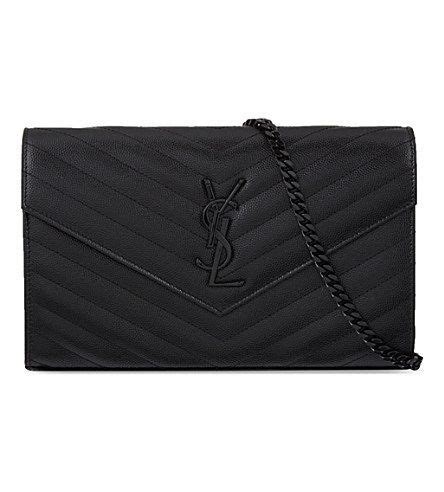 ysl clutch all black